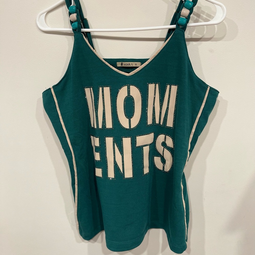 Green tank top, size XL